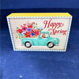 The Pioneer Woman “Happy Spring” box sign